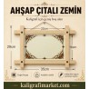ahşap çıtalı tezhib zemin